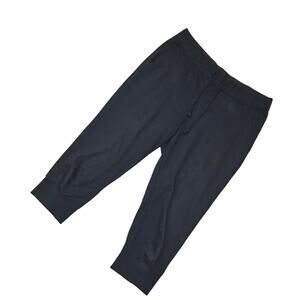 Vintage Giordano black capri sweats with drawstrings and pockets, sz M